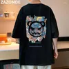 メンズTシャツメンヒップホップシャツストリートウェアハラジュクプリントTシャツ特大の夏の半袖Tシャツルーズコットントップスティーホップメンズハム