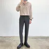 Garnitury męskie Blazers jesienne i zimowe spodnie Koreańska wersja trendu dziewięciopunktowe małe spodnie Slim Drape Suit Casual Men Pan