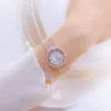 Relojes de pulsera de acero inoxidable para mujer, reloj de pulsera con diamantes para mujer, elegante reloj de mano con diamantes de imitación para mujer