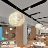 Pendantlampor Restaurang Cloud Chandelier Style Lamp Creative Art Silk Lighting Children's Club Engineering WF1027Cloud Nordic