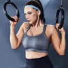 Vêtements de sport Grande taille pour femme Couverture complète Légèrement rembourré Sans fil Soutien-gorge de sport actif à séchage rapide à fort impact 34 36 38 40 42 44 46 B C D E F