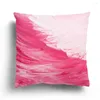 Pillow Modern Painted Graffiti Short Plush Pillowcase Car Sofa Waist Toss Cover Home 45/50/60cm Creative Decoration