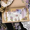 Hediye sargısı 3pcs çiçek çıkartmaları scrapbooking malzemeleri deco vintage estetik diy etiketleri dekoratif bronz günlük kırtasiye etiketi