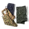 Herr shorts sommar kamouflage taktisk last män khaki jogger militär casual lös bomullsmän värme22