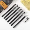 5 Pz/set 0.5mm Nero Penne Gel Studente Esame Fornitura di Cancelleria Quick Dry Carbon Pen Insegnante Regali per bambini Prodotti per ufficio Commercio all'ingrosso