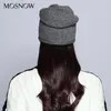 Beanies Beanie/Skull Caps Mosnow Wool Winter Hats For Women Elegant Double Layer Extra tjockt stickat mode 2023 HAT KVINNA SKALLIES #MZ724