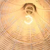 Pendant Lamps Asia Lamp Bamboo Shade Hand-woven Weaving Rattan Chandelier Living Room Restaurant E27 Hanging Lights