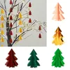 Kerstdecoraties 2.5m Mini Xmas Tree Paper Garland Merry Wall Hanging Ornament for Home Party Year Navidad Cadeau