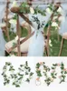 Dekorativa blommor Silk Artificial Rose Vine Hanging For Wall Decor Fake Plants Romantic Spring Autumn Garden Wedding Home