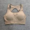 요가 복장 ABS LOLI CUTOUT RACER RACER BACK SEAMLESS SPORTS 브라 여성 중간 지원 푸시 업 피트니스 브라 패드 운동 작물 탱크 탑