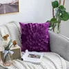 Kissen mit weicher Haptik, Spleißen, bequemer Couchbezug mit künstlichen Blumen für das Wohnzimmer