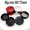 Large Size Sharpstone Grinders 4 Layers Tabacco Smoking Herb Metal Grinder 75mm Crushers Zinc Alloy Sharpstone Grinders for Dab Rig Bong