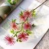 Decorative Flowers Sen Department Ins Small Single Branch 6 Mangosteen Artificial Flower Fake Home Decoration Wedding