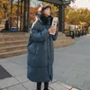 Kopa damski w stylu futrzastego kołnierza bawełniana kurtka damska Koreańska wersja Koreańska luźna chleb zagęszczony płaszcz z kapturem