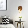 Hanglampen Noordelijke walnoot ronde houten led -lichten voor villa slaapkamer bedekt loft decor houten hangende lamp woonkamer moderne verlichting