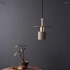 Pendant Lamps Modern Minimalist Terrazzo Cement Lights Industrial Lamp Living/Dining Room Decoration Bar Restaurant Study Bedroom Cafe