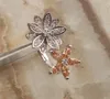 خواتم الزفاف الأحجار الكريمة البرتقالية الشمبانيا الزركون morganite الفضة مطلي المجوهرات حلقة الحجم 6/7 8 9 S0943