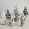 Kerstdecoraties 20/100 cm boomfestival decoratie rekwisieten pe codering groen kunstmatig kerstmis decor santa party cadeau