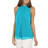 Women's Blouses & Shirts Manufacturer Direct Summer European And American Chiffon Shirt Halter Sleeveless 15 Color Spot