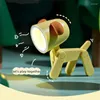 Nachtlichter LED-Licht Kinderzimmer Nachttisch Mini süßes Haustier Cartoon Hund Hirsch Schlafzimmer Wohnzimmer Dekor Dinosaurier Klappbuch Lampe Geschenk