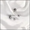 Stud Fashion Style Cubic Zirconia Wedding Earrings For Women Statement Earring High Quality Colorf Brand Cz Stone Jewelry Wholesale Dhimw