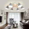 Chandeliers Nordic Log Wood Ceiling Lamp Living Room LED Chandelier E27 Light Kitchen Modern Villa Lighting