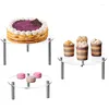 Crochets Transparent Acrylique Rack De Stockage Gâteaux Cupcakes Présentoir 3 Niveaux Dessert Fruits Titulaire Fête De Mariage Décor Étagère Amovible