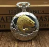 Pocket Watches Vintage Fishing Fish Fob Watch Relogio Masculino For Man Woman Clock Birthday Gifts