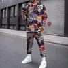 Ensemble de vêtements de Jogging pour hommes, ensemble sweat à capuche et pantalon imprimés en 3D, Streetwear de haute qualité, tendance, surdimensionné, 2023