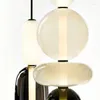 Pendellampor moderna mångfärgade glaslätt godis matsal lampa säng bar café hängande möbler heminredning inomhusljus