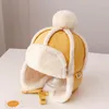 Bérets bébé chapeau hiver chaud épaissir casquettes fille mignon garçon en peluche chapeaux Protection des oreilles enfants dessin animé bonnet casquette 1 2 3 ans