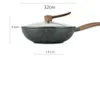 Pökor wok non-stick pan pan-fri kokkruka induktion kokare gas hushåll järn keramik kiithen köksredskap grill