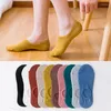 Women Socks 10 Candy Colors Ankle Casual Invisible Breathable Short Korean Cotton Foot Sock Non-Slip Hosie