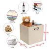 Storage Boxes Cube Folding Fabric Basket Closet Organizador Clothes Home Office Shelf Organizers For Kids Toys Organizer