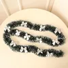 Christmas Decorations 2023 Bar Tops Ribbon Garland Tree Ornaments Green Cane Tinsel Party Xmas Home Outdoor Decor