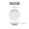 Plates Nordic Minimalist Ceramic Cutlery Household Dish Fruit Cake Salad Plate European Tableware Microwave Oven Heating