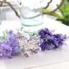 Fiori decorativi Decorazione romantica della Provenza Fiore di lavanda Seta artificiale per la festa nuziale domestica