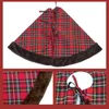 Gonna per albero di decorazioni natalizie 112 cm Large Plaid Rustic Plain Xmas Holiday