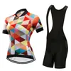 Tävlingssatser 2023 Summer Quick-Dry Cycling Jersey Women Set Sport Bicycle Clothing Mtb Suit Female Shorts Road Cykelkläder Uniform Bib Kit