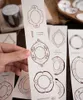 Geschenkwikkeling Vintage platen Roségoud glanzende washi huisdiertape voor kaart maken DIY Scrapbooking Plan Decoratieve sticker