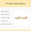 Backs Earrings 2023 Fashion Punk Silver Gold Filled CZ Zircon Ear Cuffs Clip On For Women Circle Earcuff Men Party Jewelry Wholesale