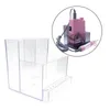 Nail Art Kits 3 Colors Drill Bits Empty Storage Box Holder Stand Display Container Clear Blue Machine Organizer Manicure Tools