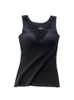 Camisoles & Tanks Velvet Thermal Vest Ladies No Trace Winter With And Double Side Heating Wear Undercoat