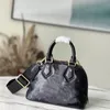 Handle Bag Quilted Embroidered Monograms Womens Puffy Leather HandBag Nylon strap Jacquard Crossbody