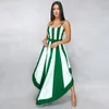 Casual Dresses Fashion Model Sexy Stitching Flexible Belt Big Swing Three-color Dress