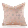Oreiller série rose clair Polyester couvre décoratif 45x45 cm taies d'oreiller nordique étui canapé Coussins Almofadas