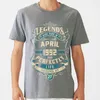 Erkekler Tişörtleri Üstler Gömlek Erkekler Retro Vintage Nisan 1992 Doğum Günü Kawaii Siyah Geek Baskı Erkek Tshirt XXX