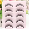 False Eyelashes 5 Pairs Style Natural Extensions Two Tip Lashes C/D Curl Cils Make Up Eyelash Beauty Tools