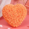 Dekorativa blommor 30 cm PE Rose Artificial Heart Shape Roses Valentine's Day Gifts Romantic Wedding Decoration Christmas Birthady