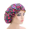 Beanies Beanie/Skull Caps Women Extra Large Sleep Cap African Print Hair Bonnet Satin Lined Night Turban Hat Ladies Headwear1